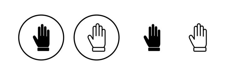 Hand icon vector illustration. hand sign and symbol. hand gesture