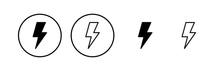 Lightning icon vector illustration. electric sign and symbol. power icon. energy sign