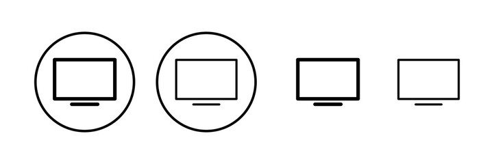 Tv icon vector illustration. television sign and symbol