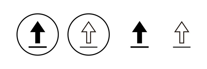 Upload icon vector illustration. load data sign and symbol