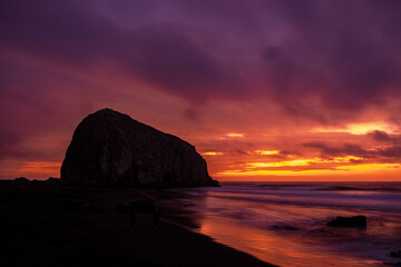 Atardecer en la Playa, Chile