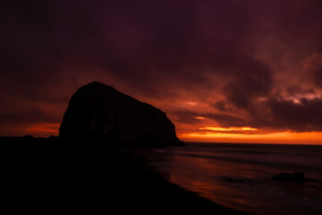 Atardecer en la Playa, Chile