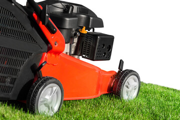 Closeup of a Lawn Mower
