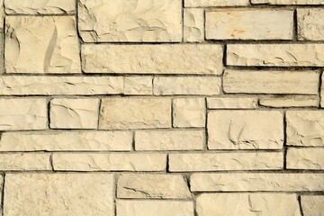 Texture of beautiful stone wall as background