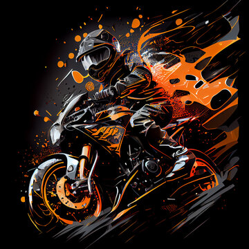 Motocrocrods, Motorcycle, Motorbike, cartoon, illustration