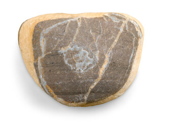 Natural pebble stone rock on a background