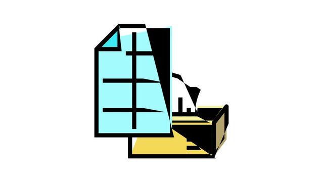 tissue paper color icon animation