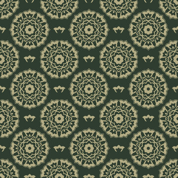 Seamless ornamental luxurious vector pattern in Ottoman Kaftan style. Use for fabric prints, weaving, knitting, home decoration, fashion design and bedding patterns
