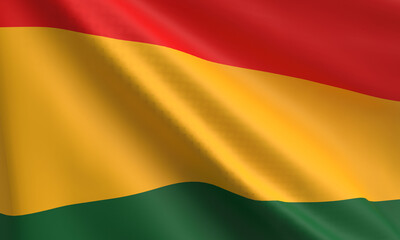 Green yellow orange red pink golden color waving flag symbol decoration ornament black history month event february african american freedom politic human right culture martin luther king ethnicity 