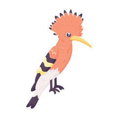 Isolated cute bird icon Woodpecker Vector