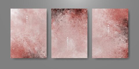 Set of cards with bright colorful vector watercolor background. Design for your date, postcard, banner.