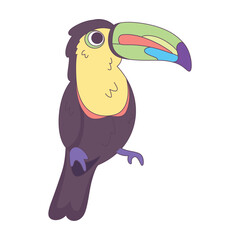 Isolated cute toucan bird icon Vector © illustratiostock