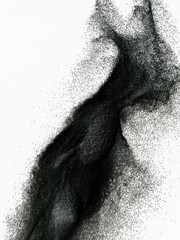 Sand splash in the studio