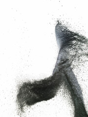 Sand splash in the studio