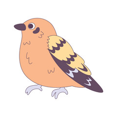 Isolated cute bird icon Animal Vector