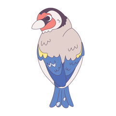 Isolated cute bird icon Animal Vector