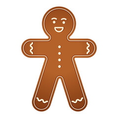 Christmas gingerbread, food for the winter holidays. Vector illustration.