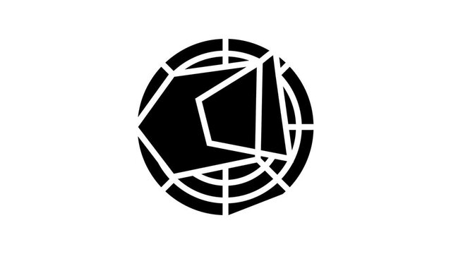 radar chart line icon animation