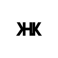 khk letter initial monogram logo design