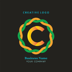 C lettering, perfect for company logos, offices, campuses, schools, religious education