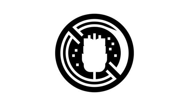 gluten free cosmetic glyph icon animation