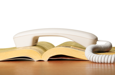 Telephone Receiver on Yellow Pages