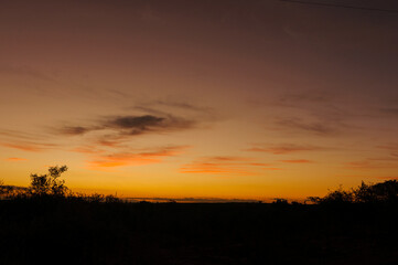 Fototapeta premium A sunset in the high hinterland of Alagoas.