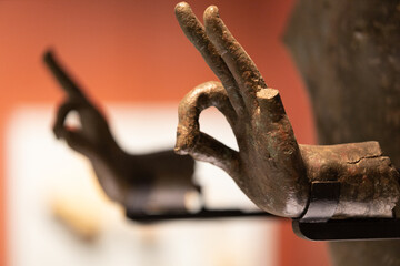 Ancient hand of buddha, Lampoon, Thailand