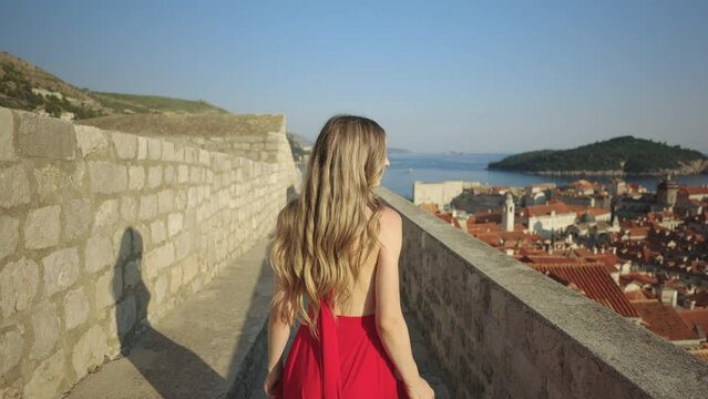 Walking along the Walls of Dubrovnik, Croatia