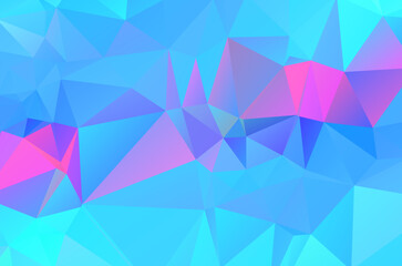 Obraz premium Multicolor mosaic backdrop. Geometric low polygonal background. Design element for book covers, presentations layouts, title backgrounds. Vector clip art.