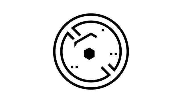 paraben free cosmetic line icon animation