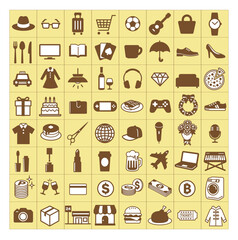 product of life icon set, vector illustration.
simple symbol illustration for online shop