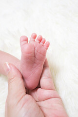 新生児の赤ちゃんの足