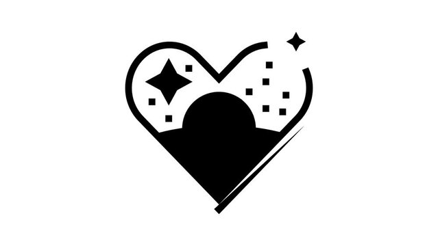 eco cosmetic for sensitive skin glyph icon animation