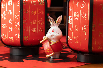 Rabbit Spring Festival picture material