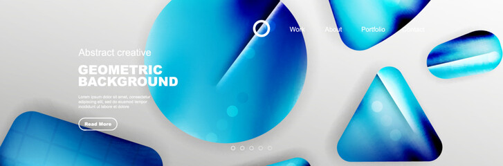 Abstract background for your landing page design. Web page for website or mobile app wallpaper