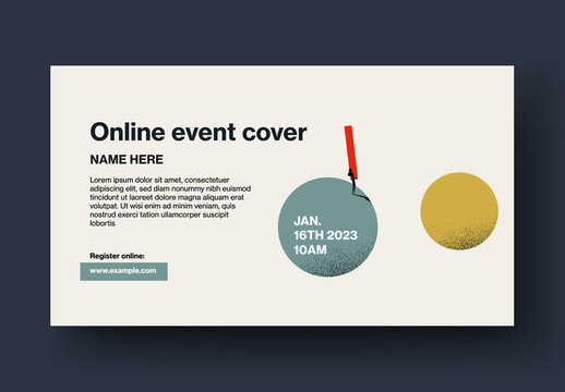 Communication Online Event Cover Template