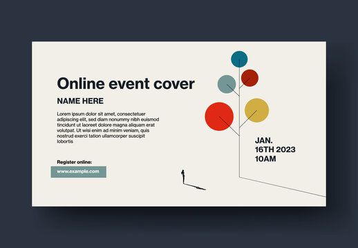 Online Event on Growth Cover Template