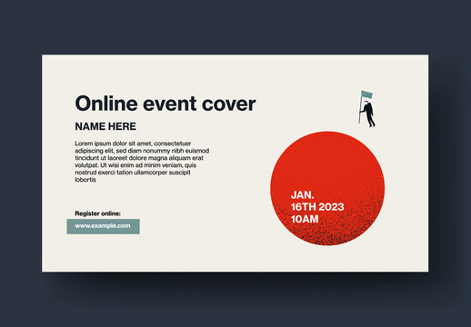 Technology and Space Online Event Cover Template