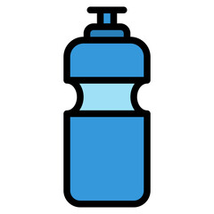 bottle filled outline icon