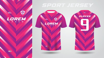 purple pink sport jersey design