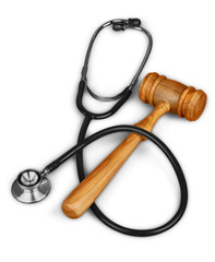 Stethoscope and Gavel