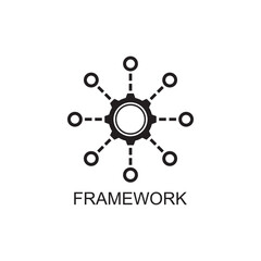framework icon , integration icon vector