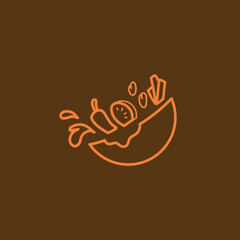 Spicy food flat design,