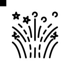 Obraz premium firework icon vector