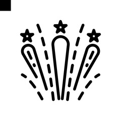 firework icon vector