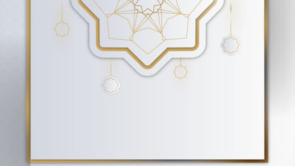 Mandala background with golden arabesque pattern Arabic Islamic east style. Islamic mandala for print, poster, cover, brochure, flyer, banner.