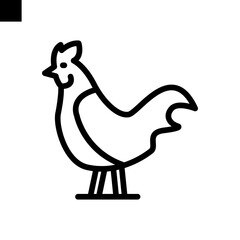 rooster icon vector