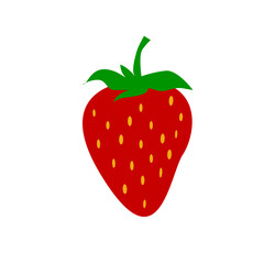 strawberry isolated vector illustration