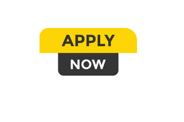 Apply now button. web banner template Vector Illustration